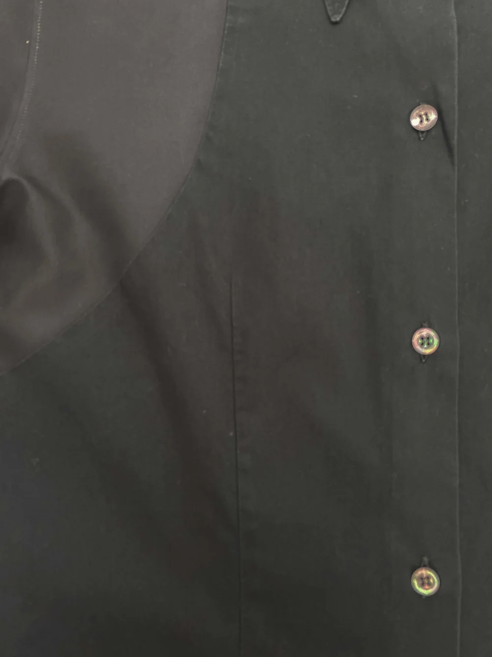 Alexander McQueen 90s mixed material shirt — JAMES VELORIA