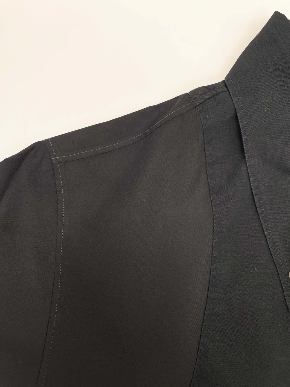 Alexander McQueen 90s mixed material shirt — JAMES VELORIA