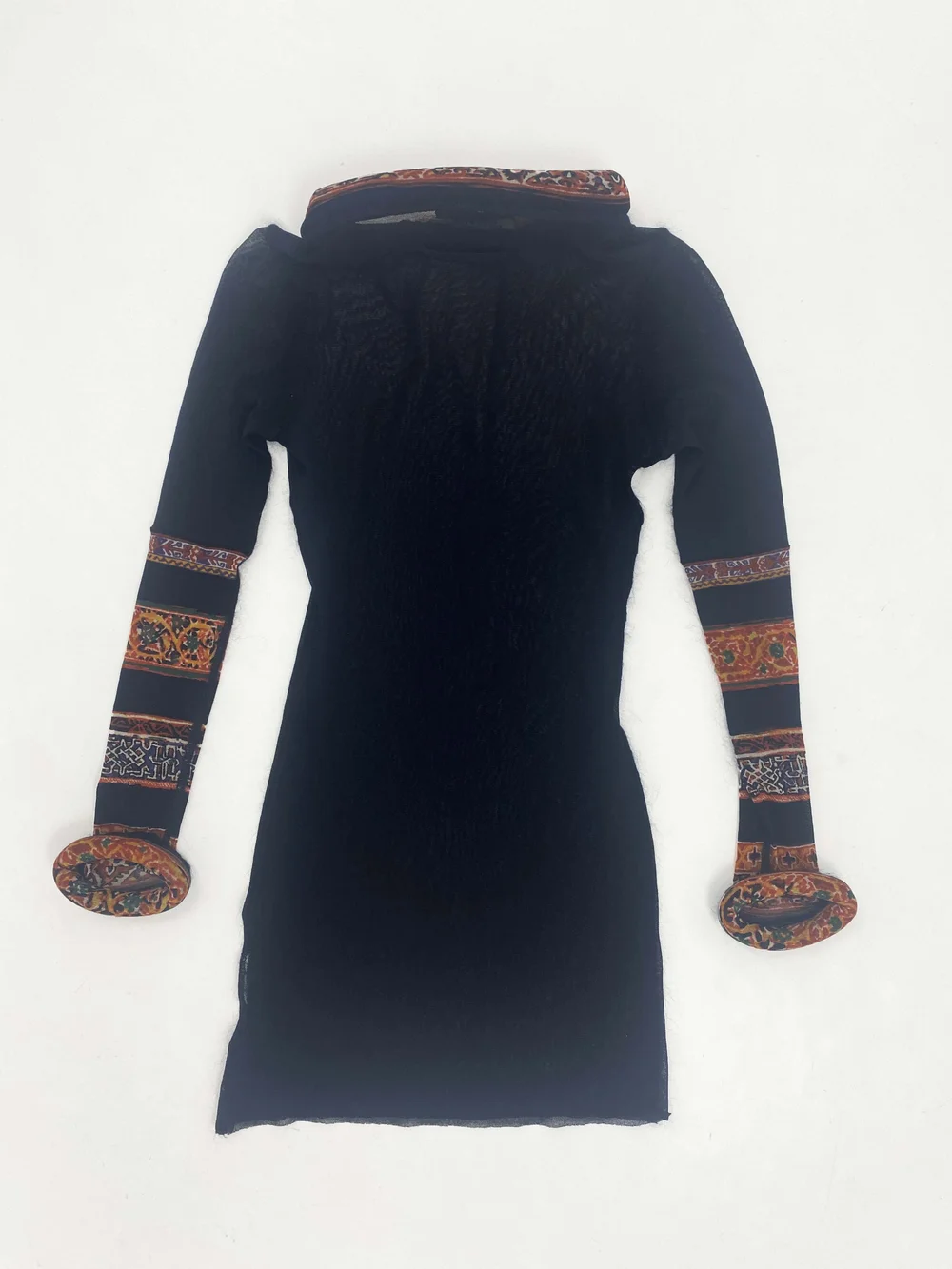 小物 Jean Paul Gaultier muffler Jean Paul Gaultier: Blue Mesh Scarf Printed Water Top | SSENSE