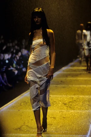 Alexander McQueen S/S 1998 silver sheer shirt — JAMES VELORIA