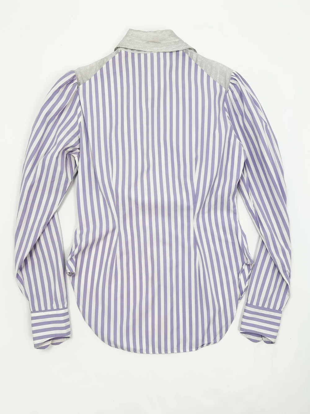 Vivienne Westwood 90s striped sheer bib shirt — JAMES VELORIA