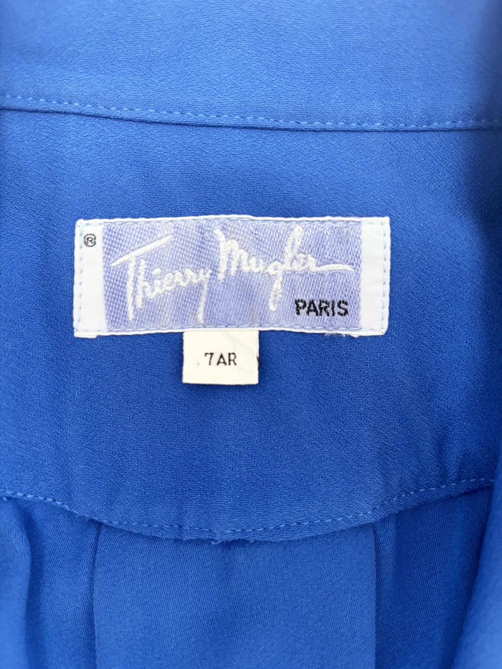 Thierry Mugler 90s blue corset waist dress  JAMES VELORIA