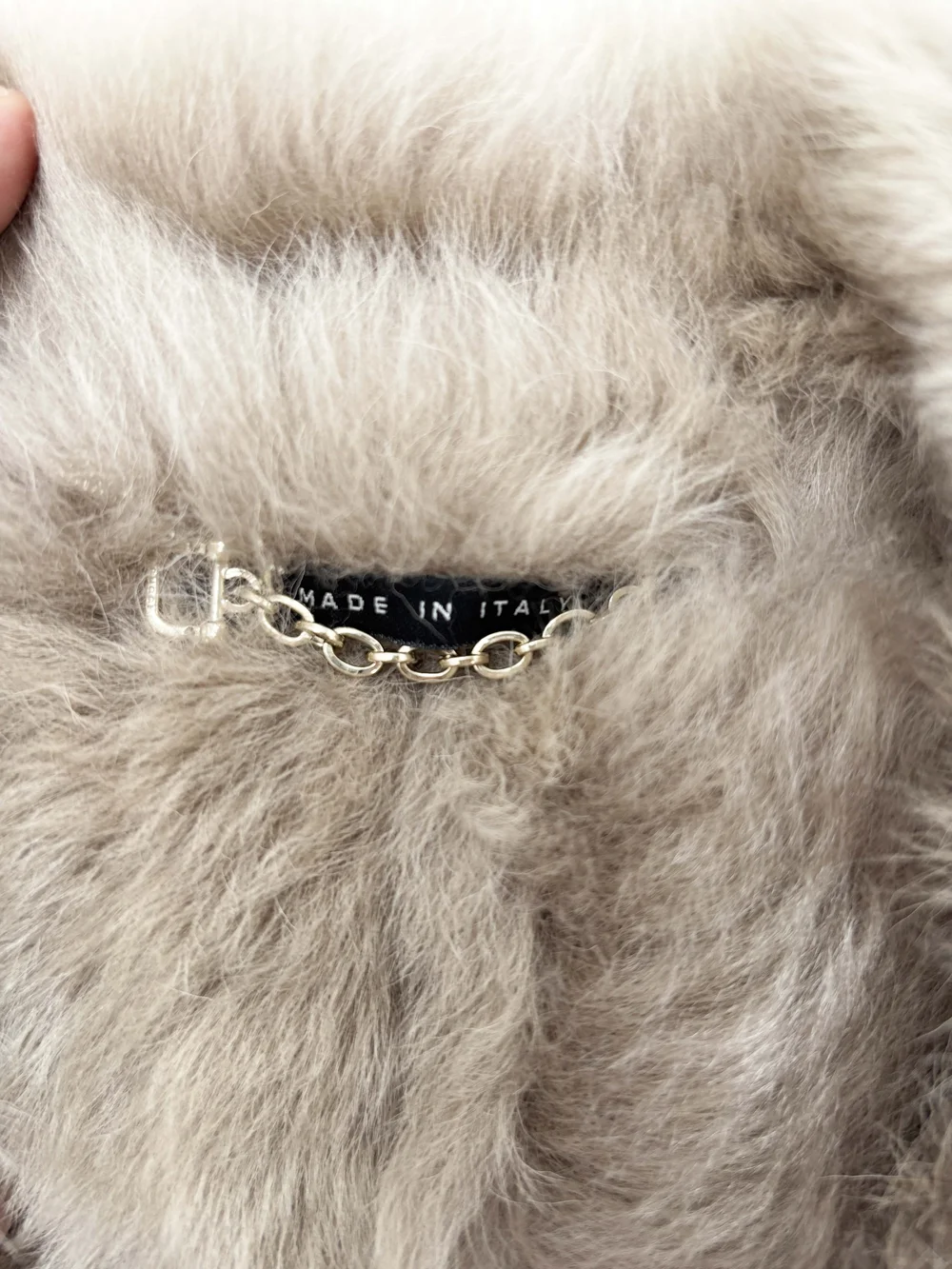 Gucci gray shearling coat — JAMES VELORIA