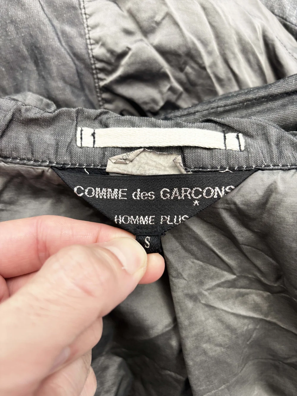 Comme des Garcons Homme Plus S/S 2014 exposed lining jacket