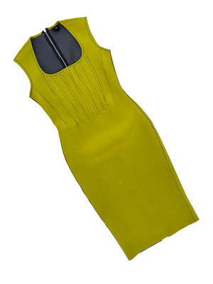 slim fit dress slacks _ Green Sheath Dress