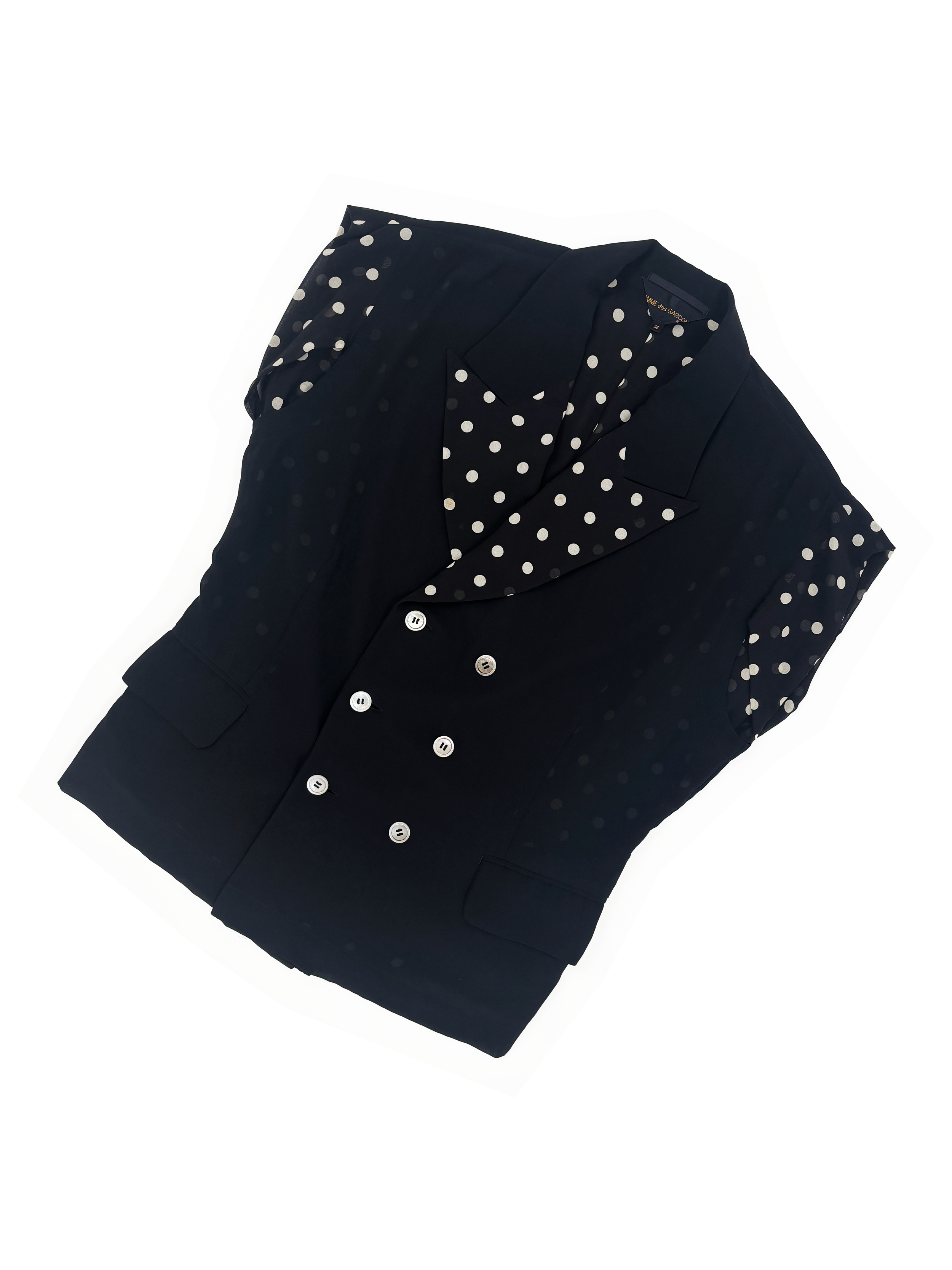 Comme des Garcons S/S 1989 sheer polka dot jacket