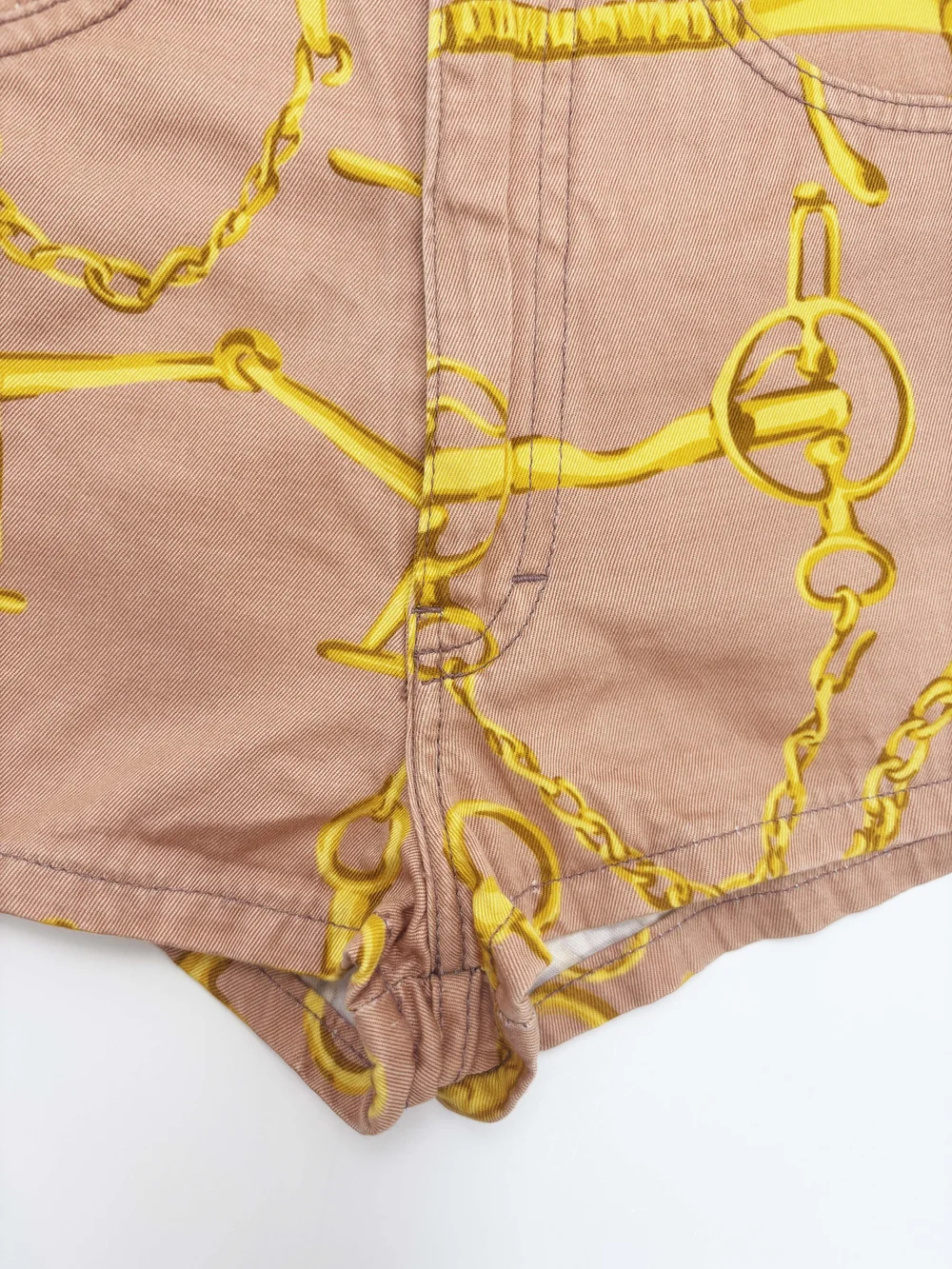 Gucci S/S 1993 horse bit print shorts — JAMES VELORIA