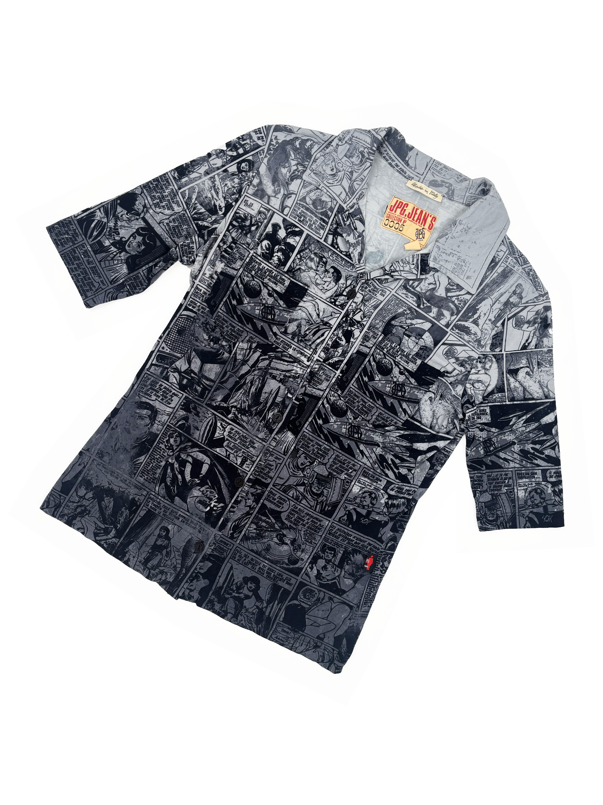 jean-paul-gaultier-jpg-jeans-comic-book-print-shirt-gray-black-virus-man-stretch-vintage-90s-y2k.png