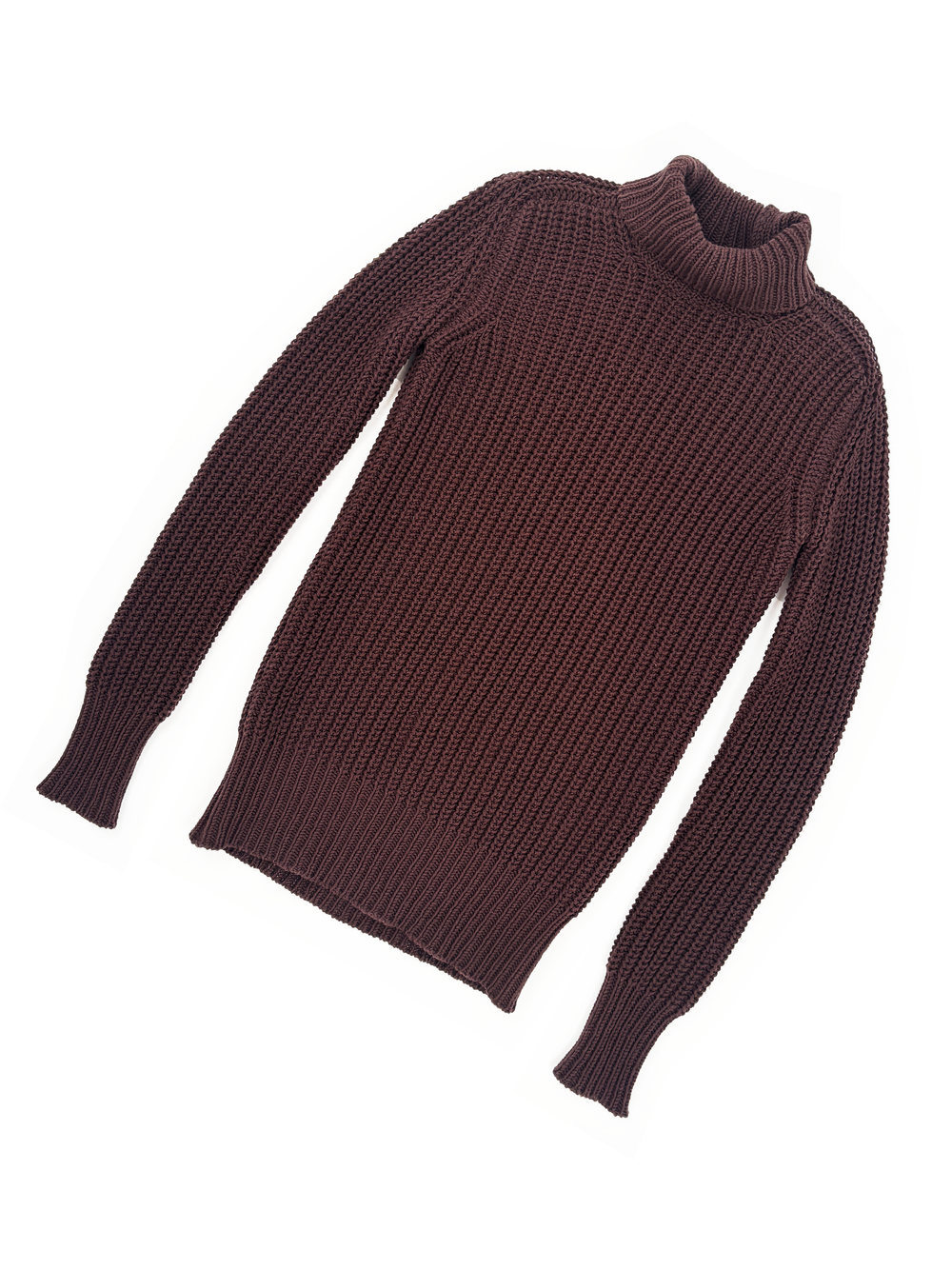 R828.5 Rick Owens ニットネックウォーマー ブラウン rick-owens-brown-turtleneck-