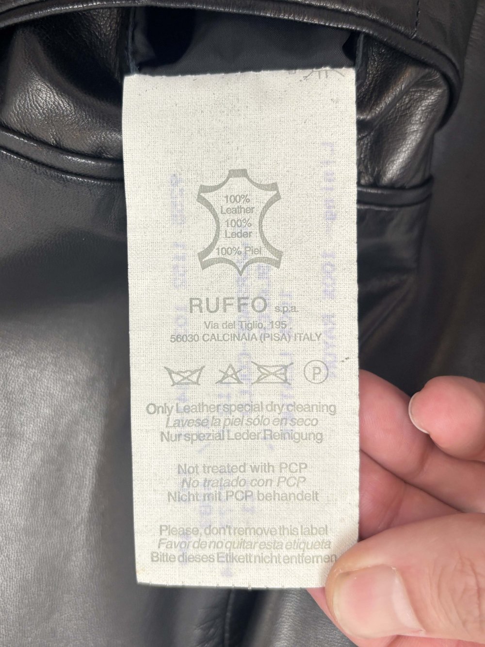 Gianni Versace 90s black leather blazer — JAMES VELORIA