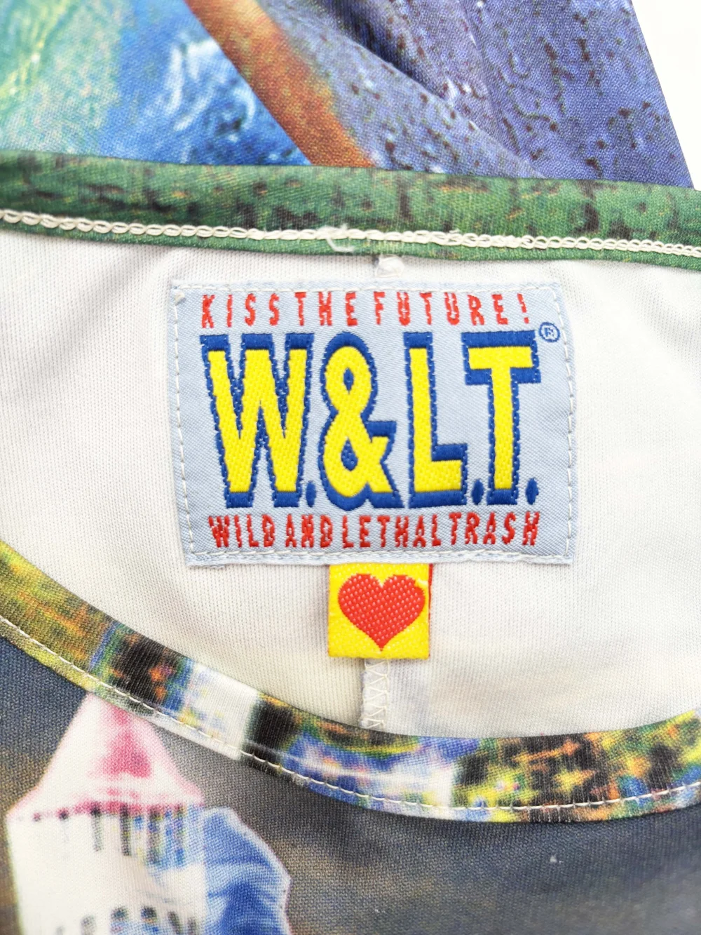 Wild & Lethal Trash F/W 1996 swan print dress — JAMES VELORIA