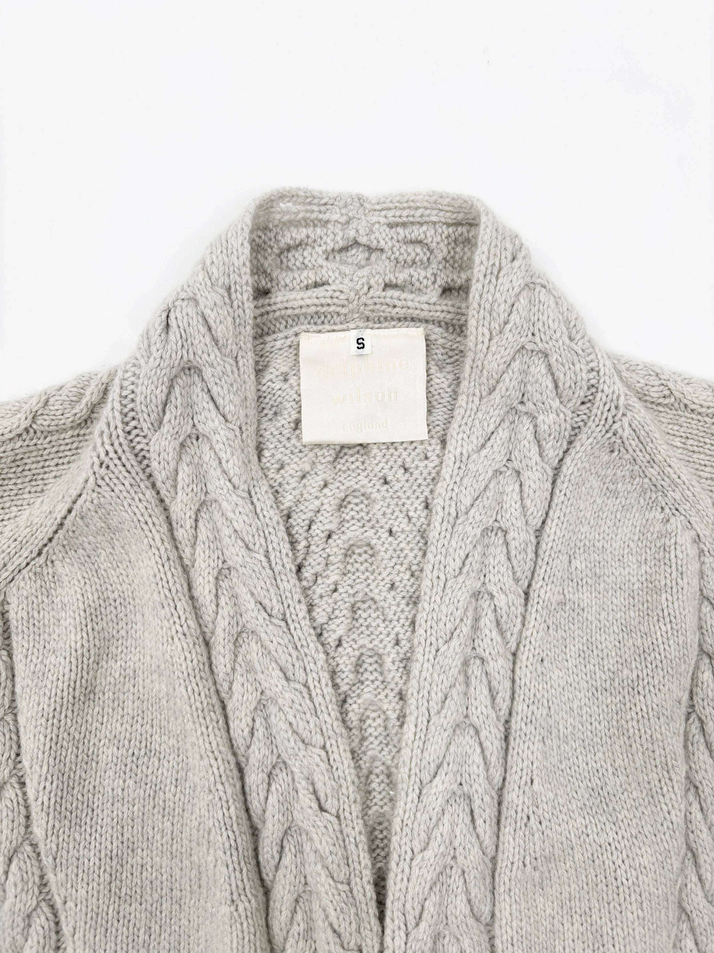 delphine wilson spine cardigan cashmere vintage
