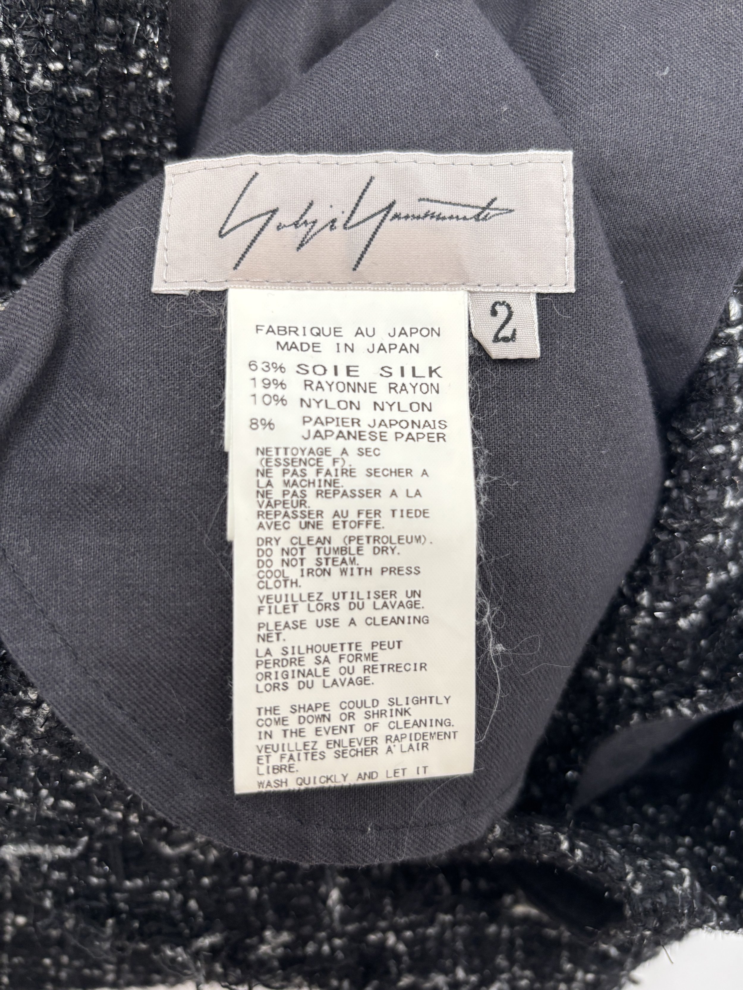 yohji yamamoto spring summer 2009 tweed capri pants