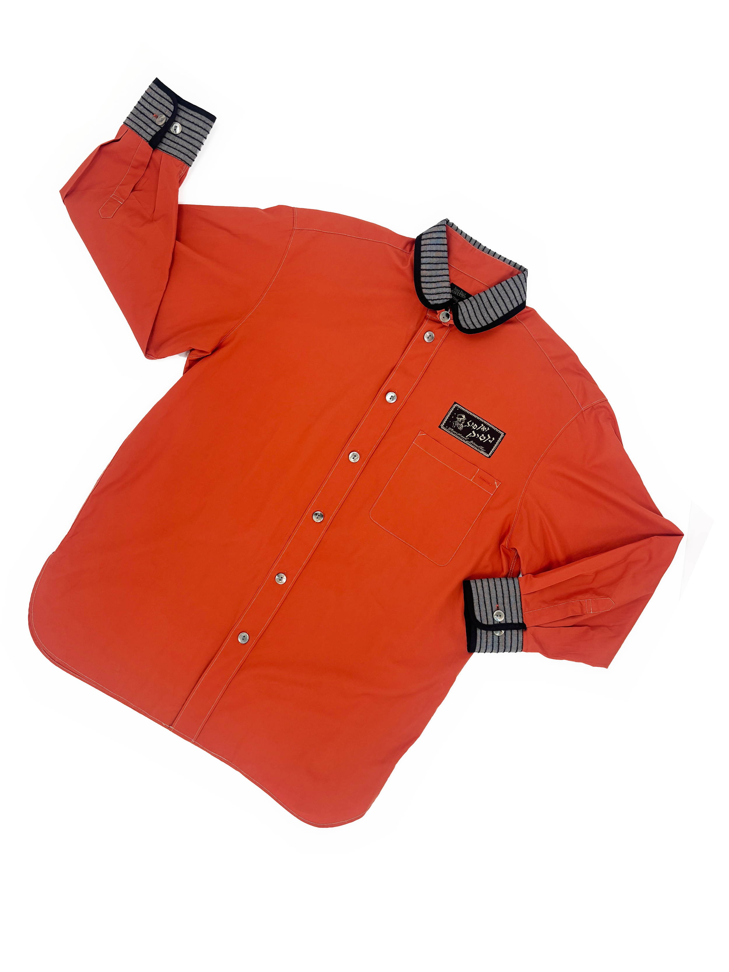 jean-paul-gaultier-femme-fall-winter-1993-orange-chic-rabbis-patch-shirt-striped-trim-hasidic-vintage-90s-1990s-archive.png