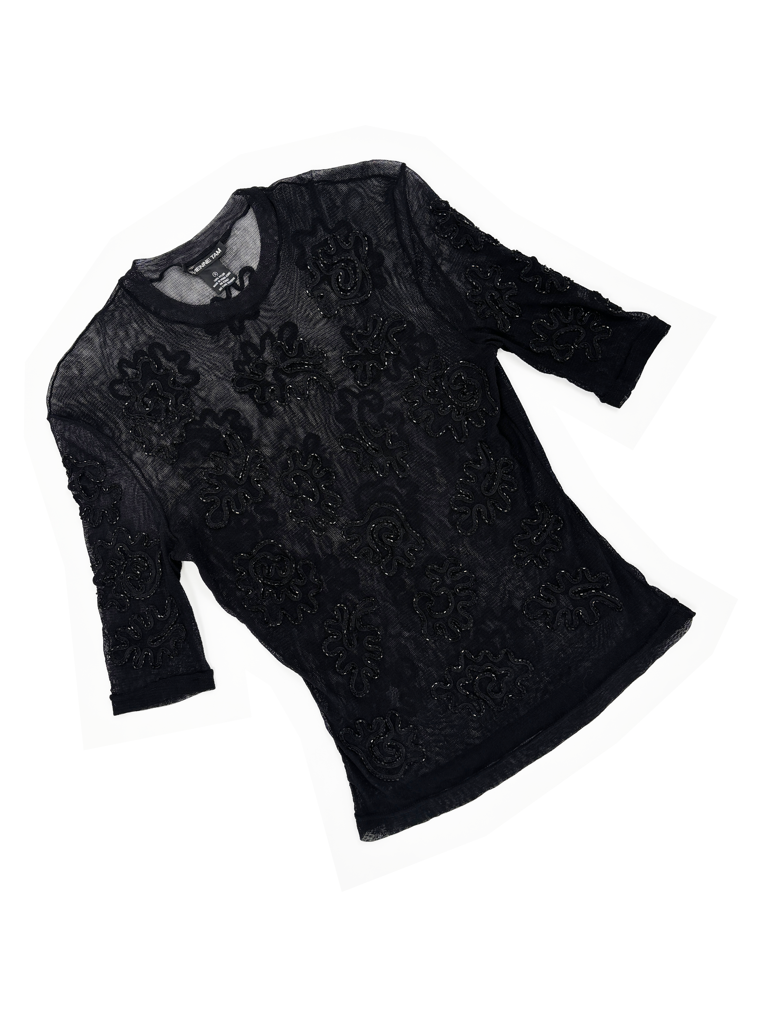 vivienne-tam-black-mesh-beaded-top-shirt-sheer-stretch-vintage-90s-1990s.png