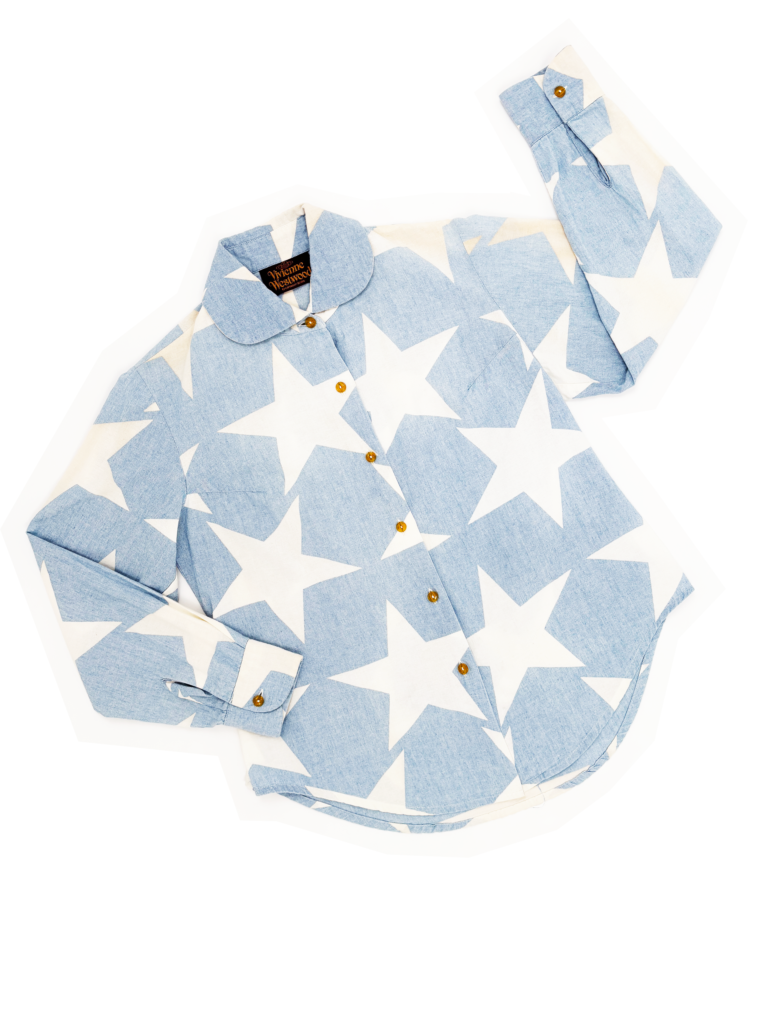vivienne-westwood-spring-summer-1985-star-print-shirt-blue-white-chambray-peter-pan-collar-80s-england-vintage-earyl-punk.png