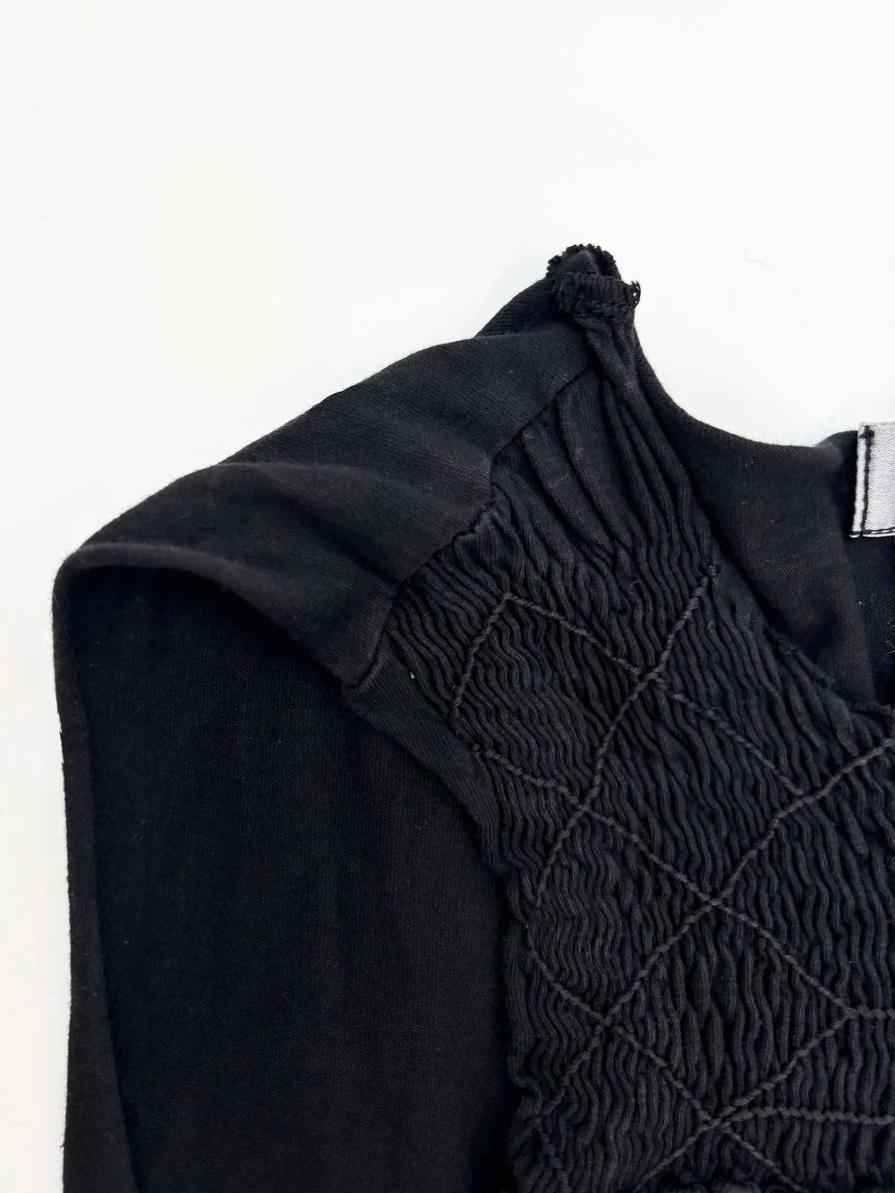 Balenciaga le Dix ruched neckline top — JAMES VELORIA
