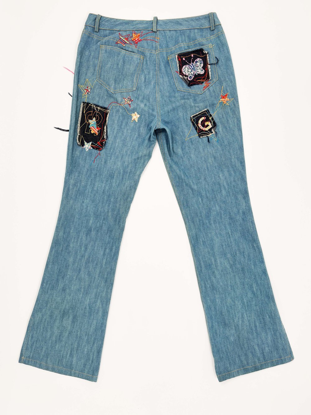 John Galliano S/S 2002 patchwork jeans — JAMES VELORIA John Galliano S/S 2002 patchwork jeans — JAMES VELORIA
