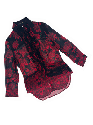 Alexander McQueen 90s twisted collar shirt — JAMES VELORIA