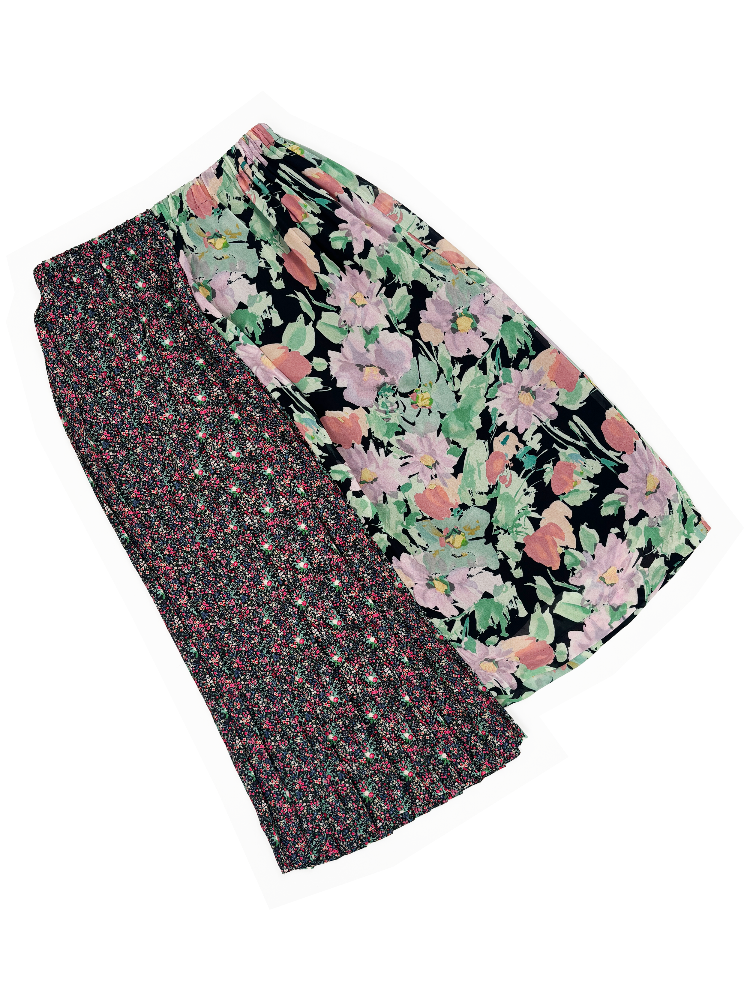 Junya Watanabe F/W 2019 mixed floral print skirt