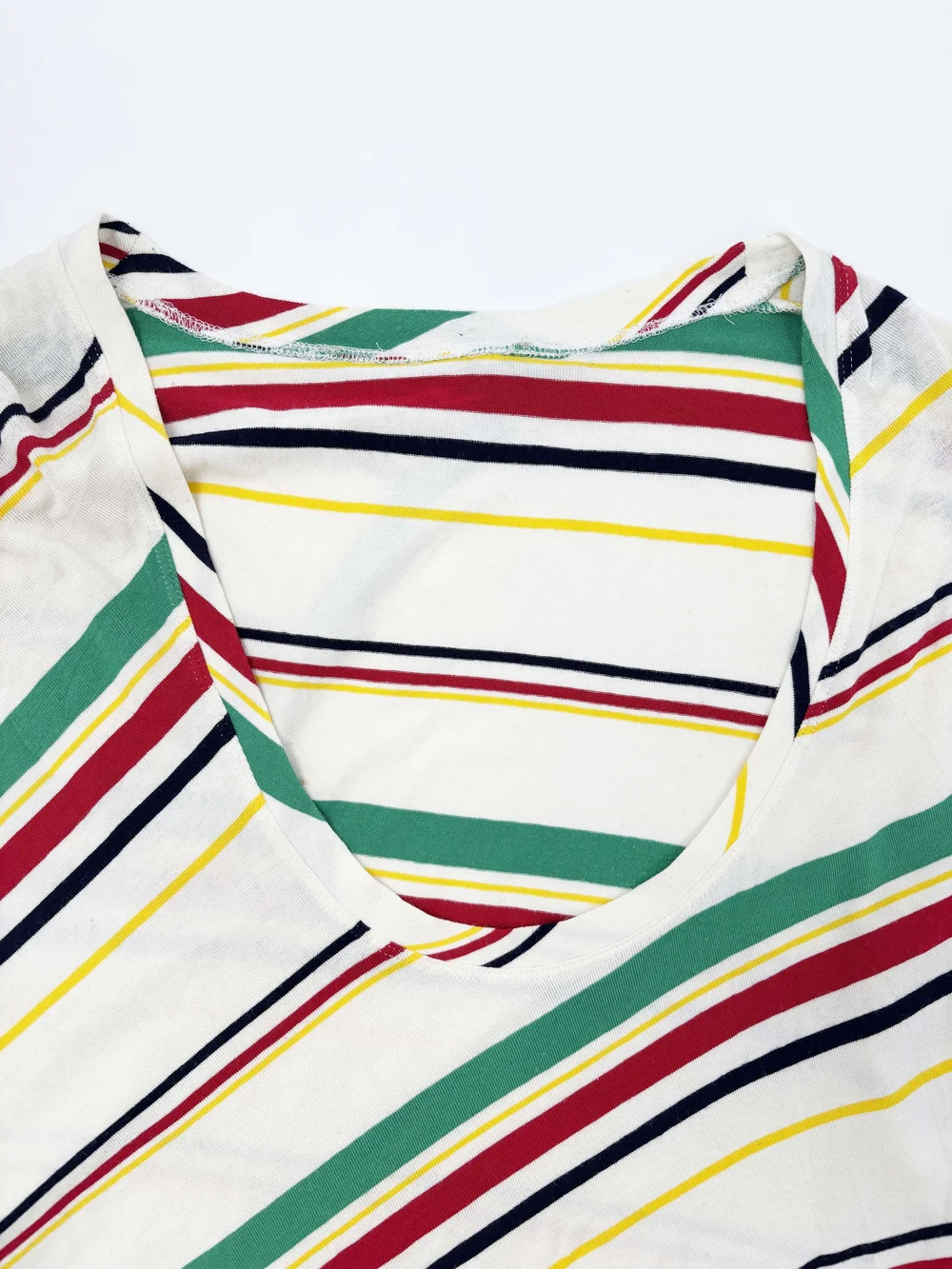 Balenciaga 2004 striped asymmetrical top — JAMES VELORIA