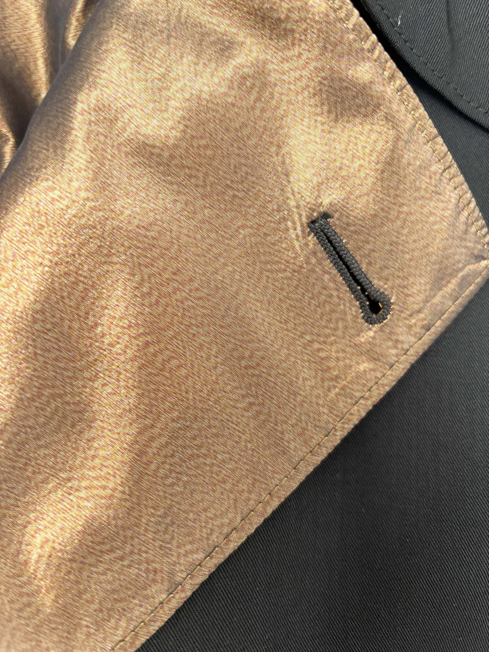 Jean Paul Gaultier silk lined trench coat — JAMES VELORIA