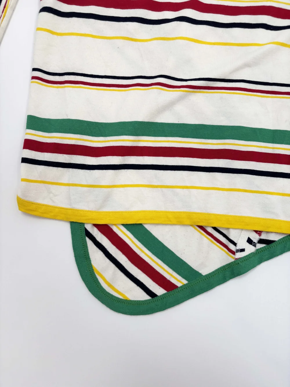 Balenciaga 2004 striped asymmetrical top — JAMES VELORIA