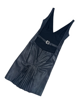 Alexander McQueen S/S 1997 bumster leather dress JAMES VELORIA Alexander McQueen S/S 1997 bumster leather dress JAMES VELORIA