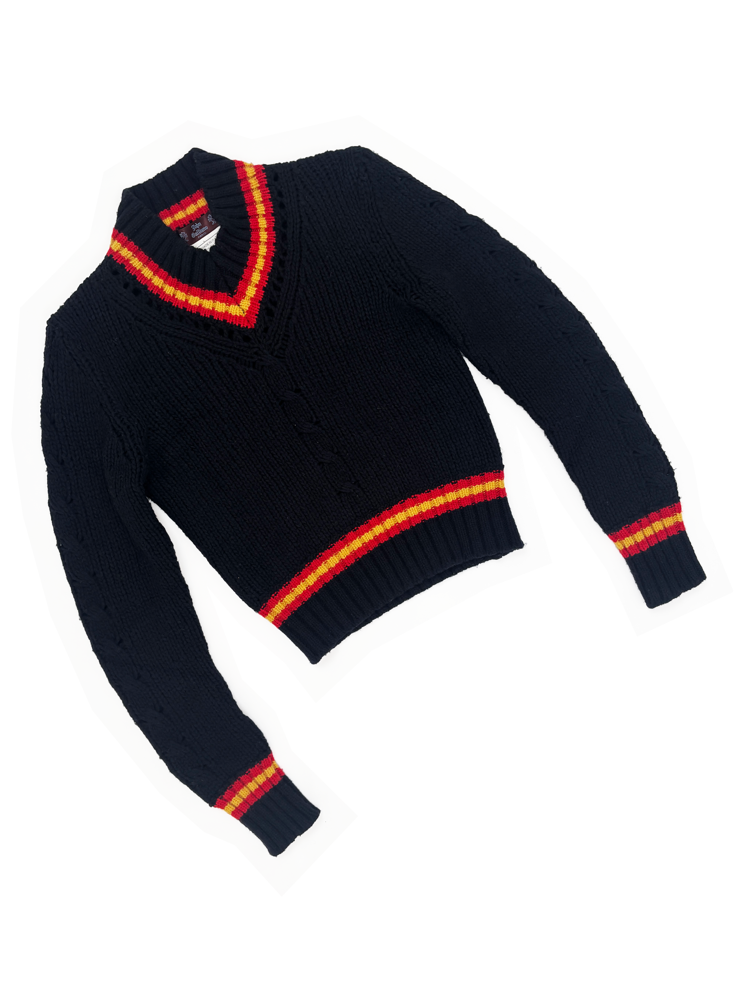 John Galliano F/W 2000 chunky knit sweater