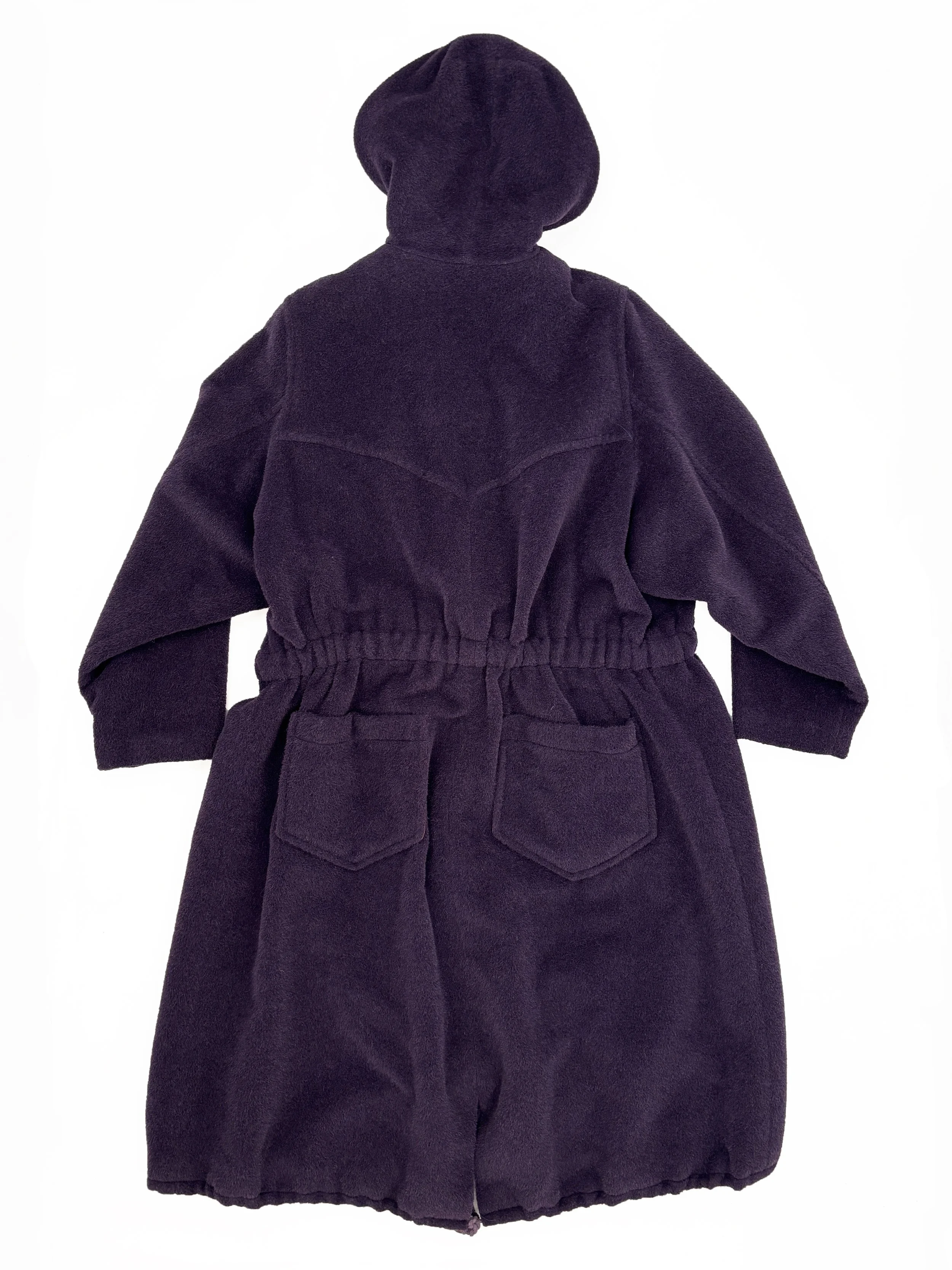 sonia rykiel 90s vintage purple alpaca coat