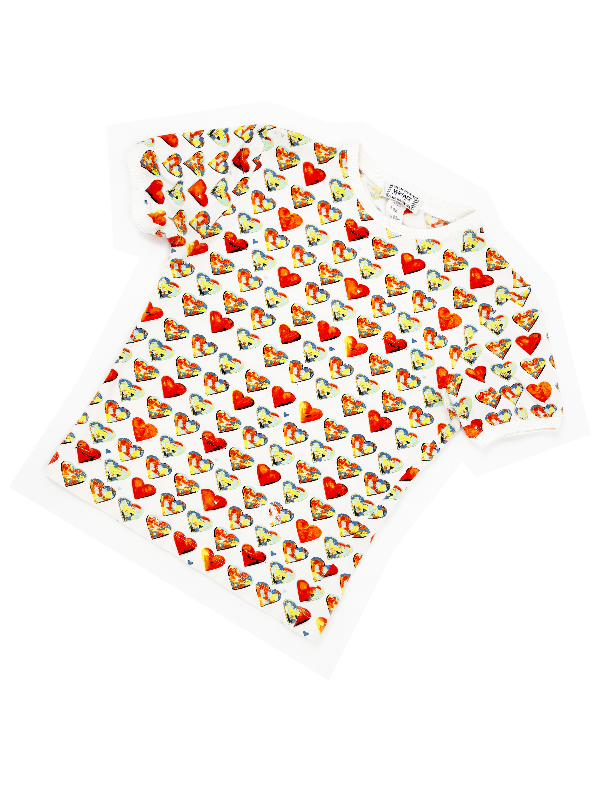 Gianni Versace S/S 1997 heart print t-shirt