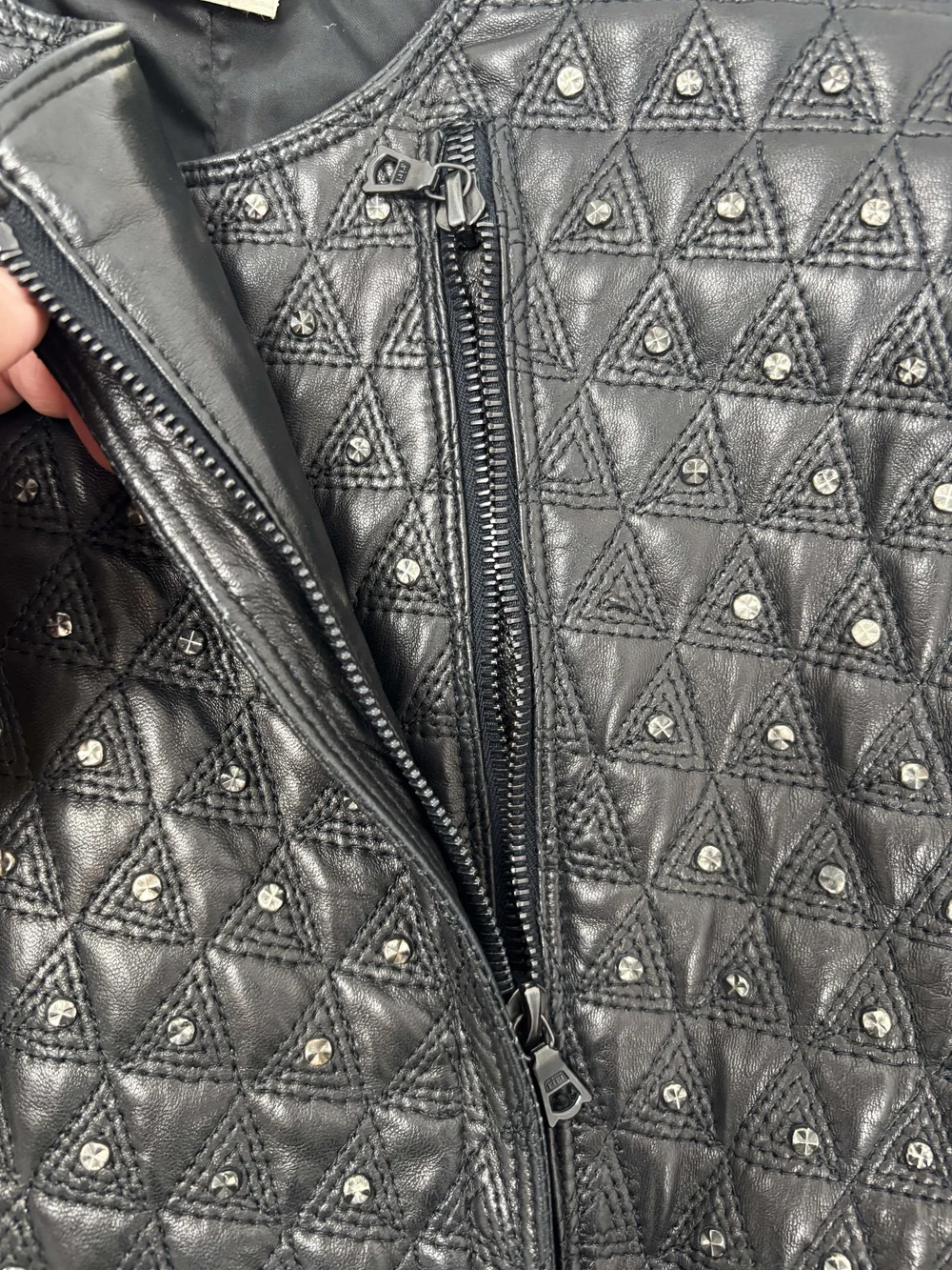 Gianni Versace F/W 1989 studded leather coat — JAMES VELORIA