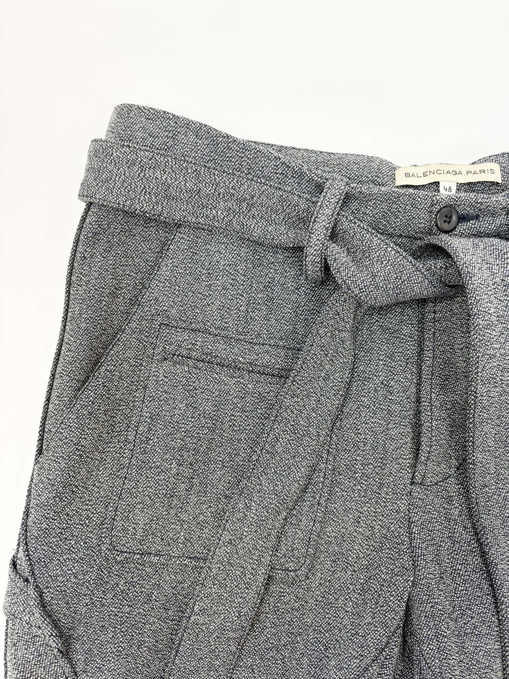 Balenciaga F/W 2004 patchwork strap pants — JAMES VELORIA