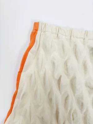 Issey Miyake F/W 2000 ivory egg carton skirt — JAMES VELORIA