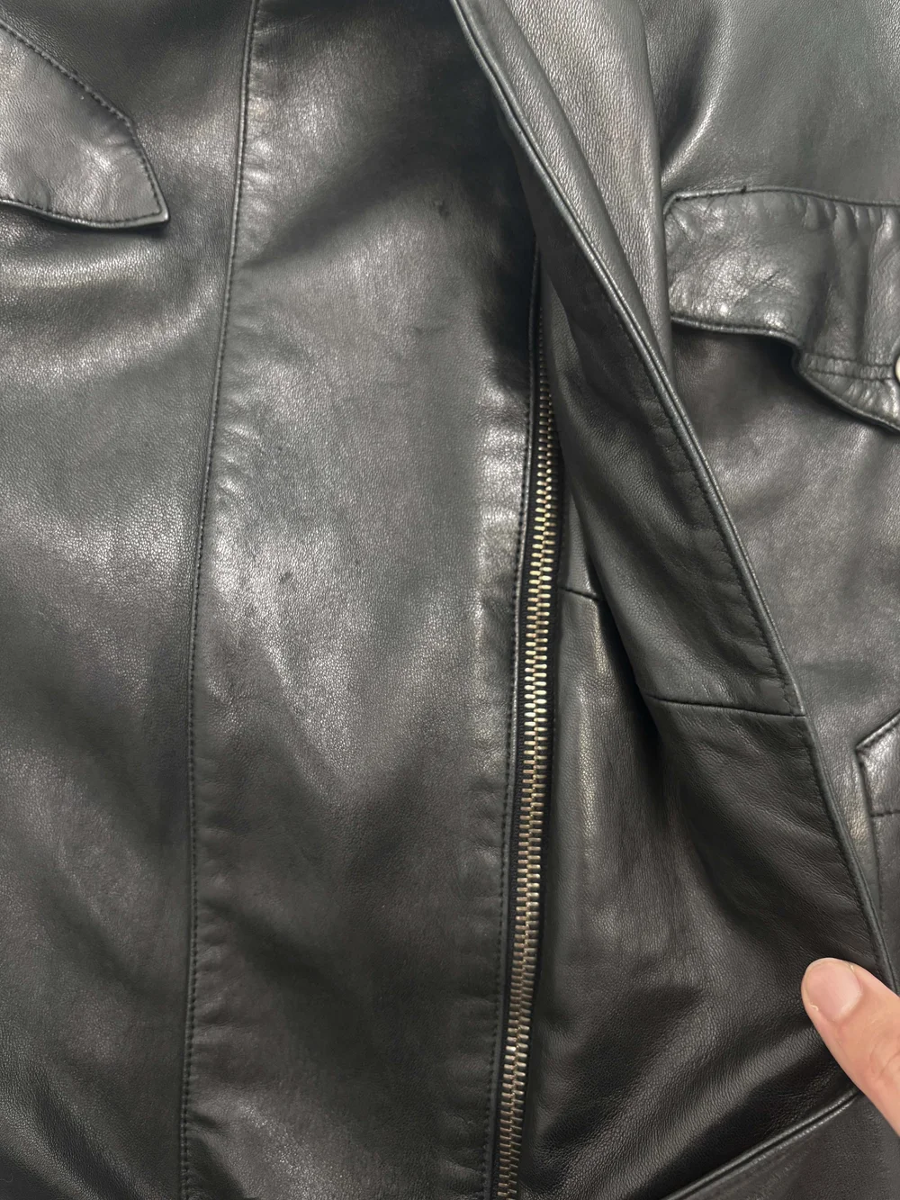 Claude Montana 80s black leather jacket — JAMES VELORIA