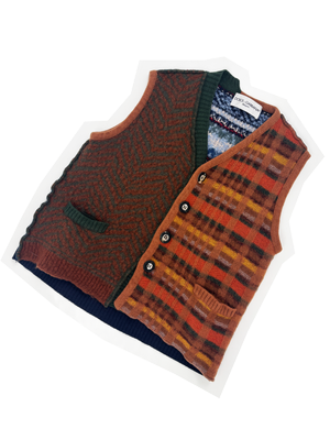 Dolce & Gabbana archive vest 短丈 sullen Dolce & Gabbana 90s mixed knit vest — JAMES VELORIA