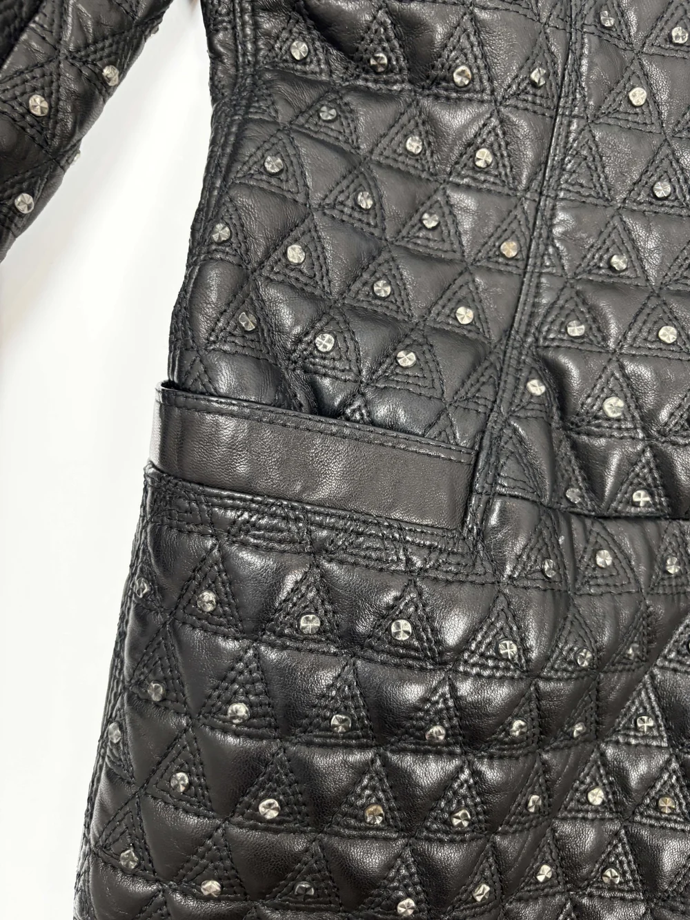 Gianni Versace F/W 1989 studded leather coat — JAMES VELORIA