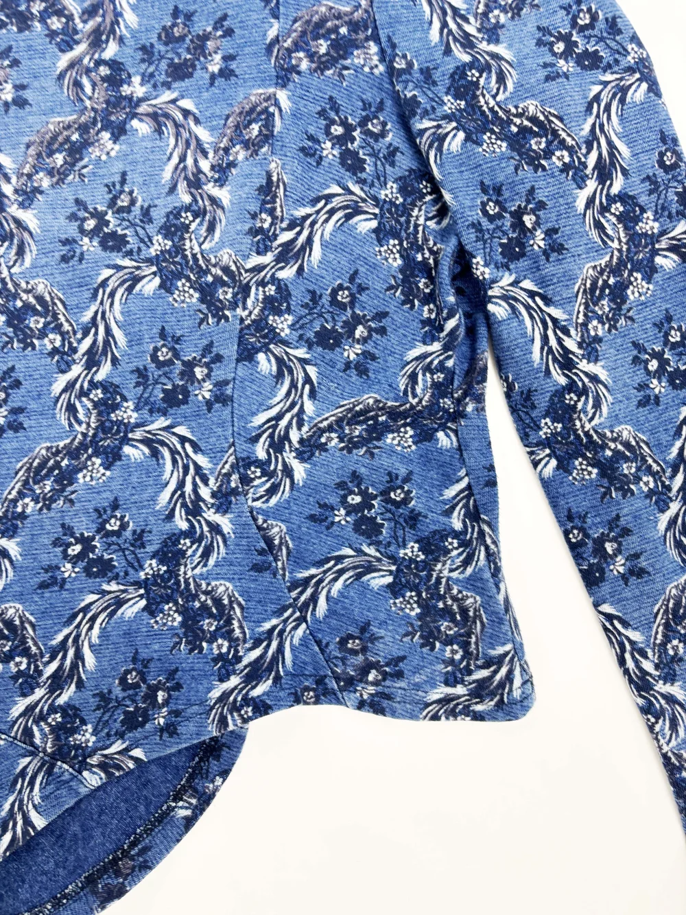 Vivienne Westwood F/W 1996 blue floral top — JAMES VELORIA
