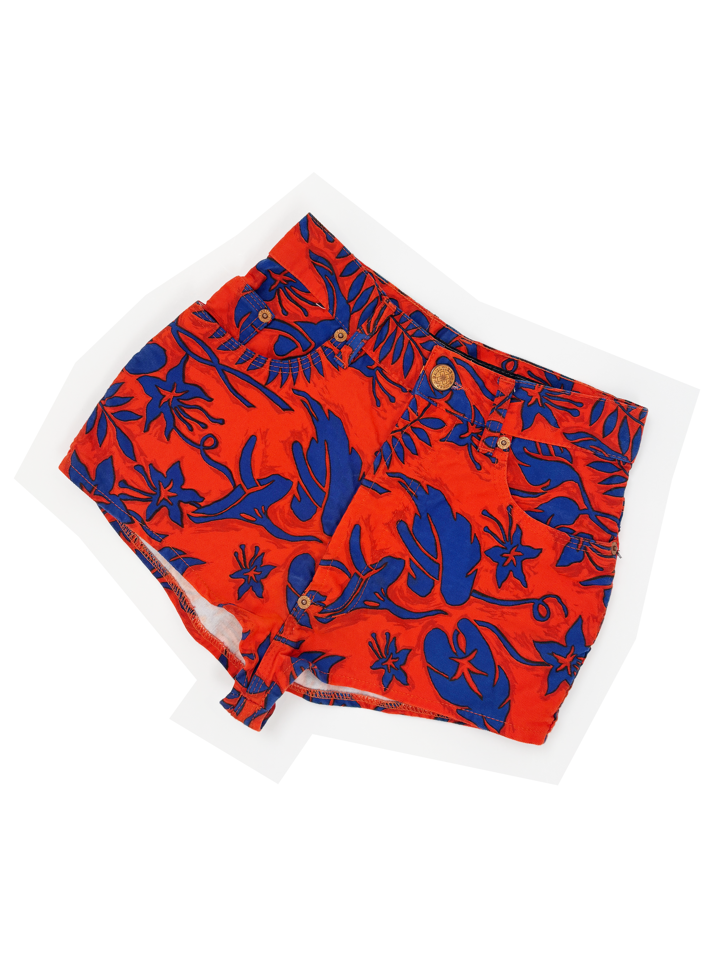 Jean Paul Gaultier tropical print shorts