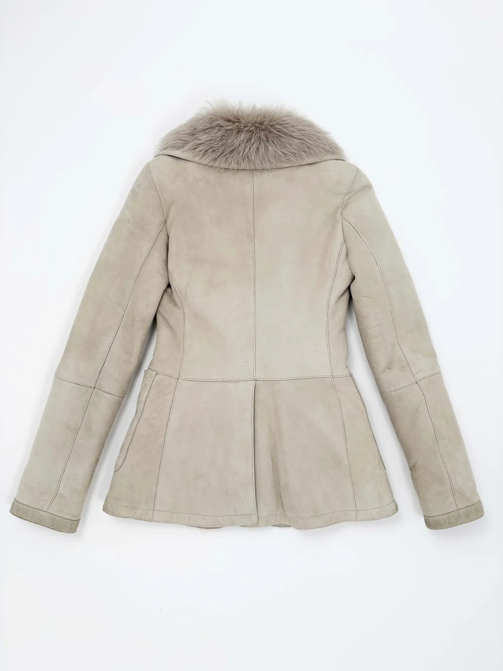 Gucci gray shearling coat — JAMES VELORIA