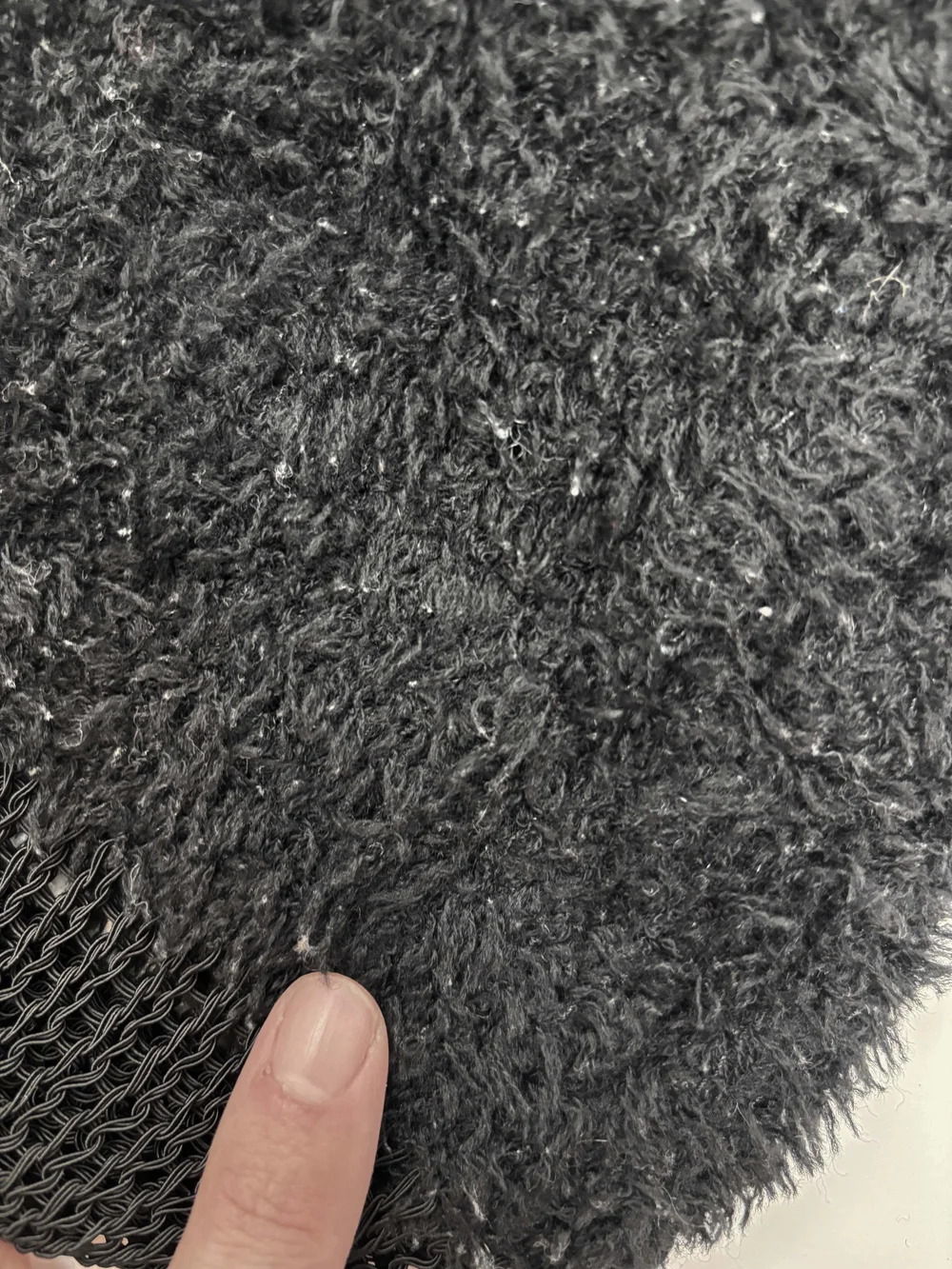 Issey Miyake F/W 1994 furry fishnet sweater — JAMES VELORIA