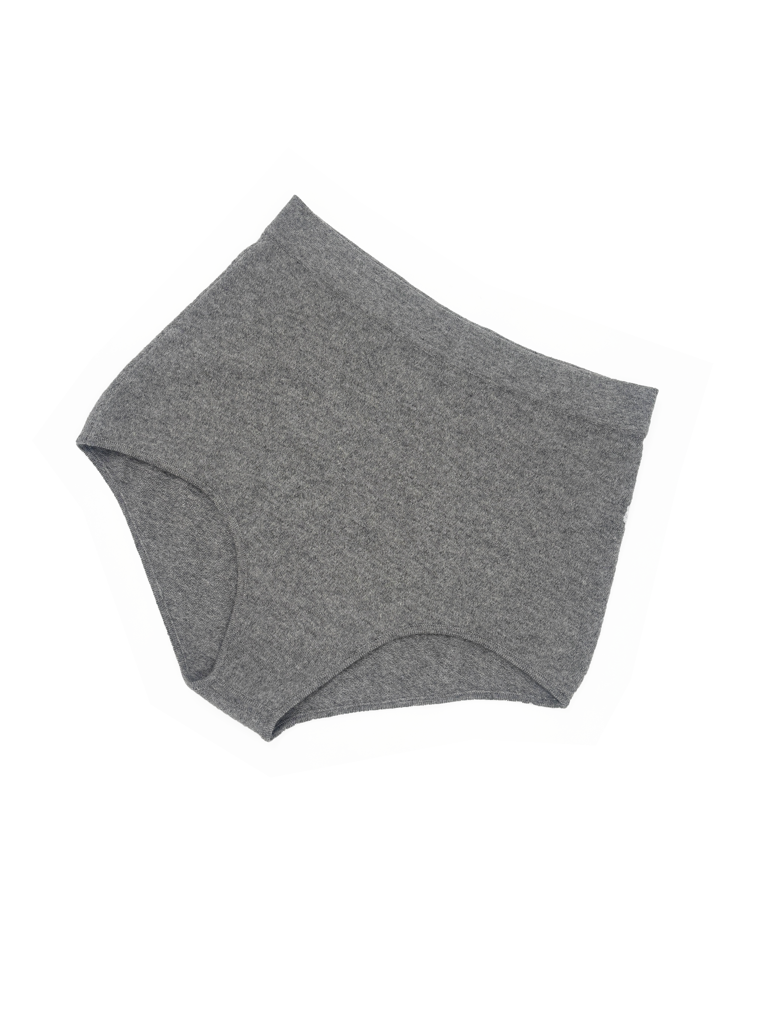 Alaia gray cashmere mini shorts
