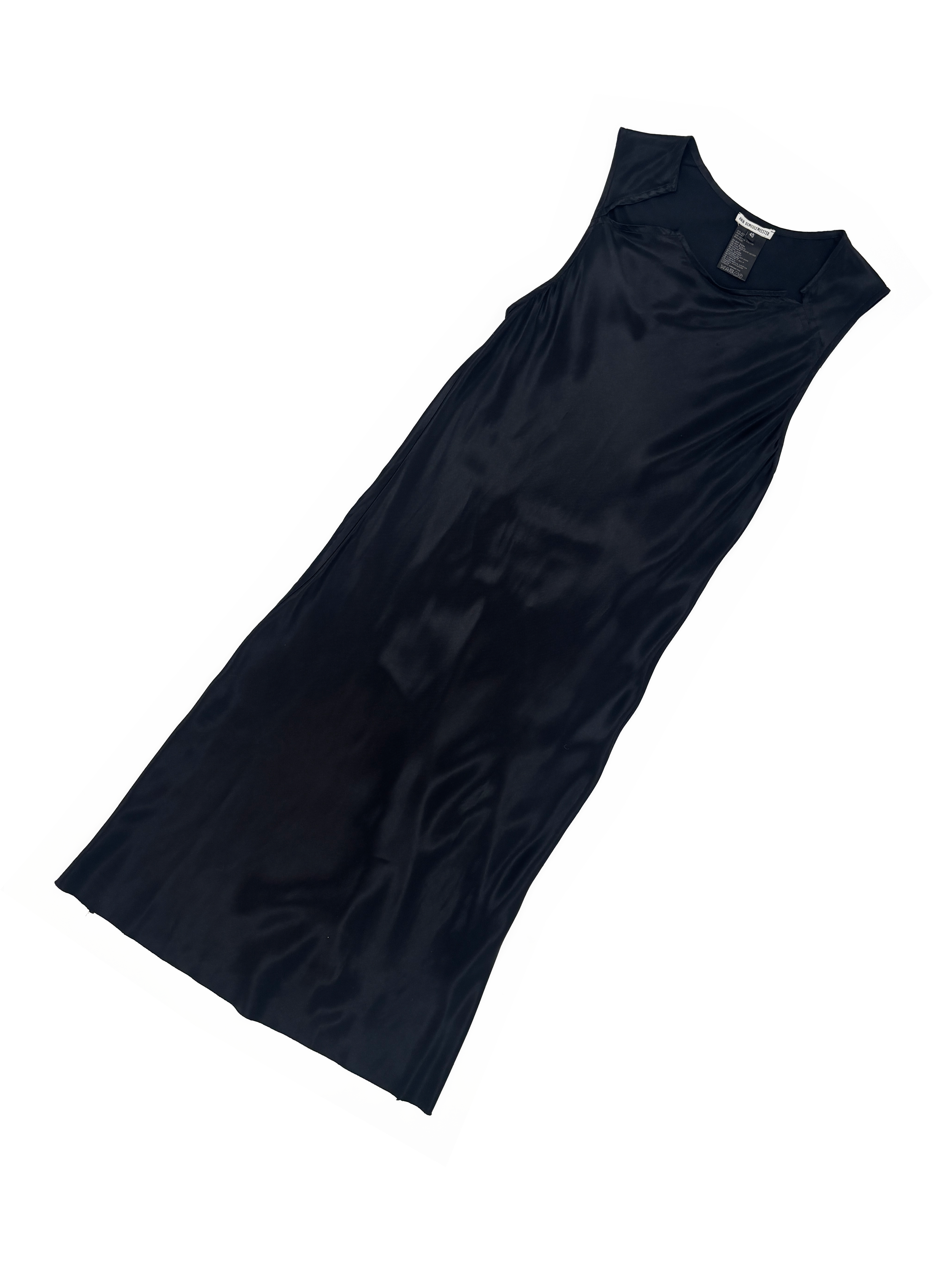 Ann Demeulemeester bias cut satin dress