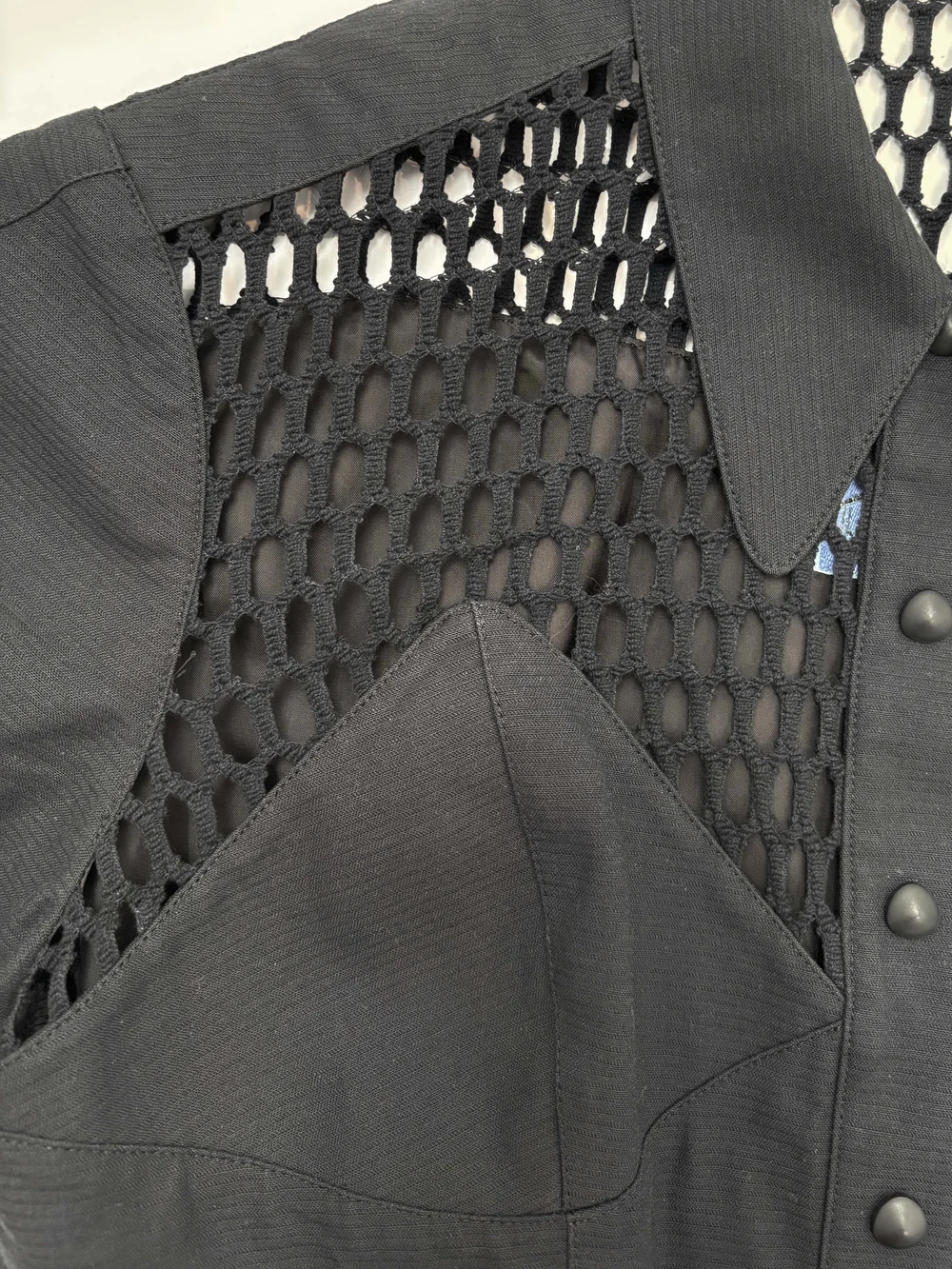 Thierry Mugler 90s fishnet bustier dress — JAMES VELORIA