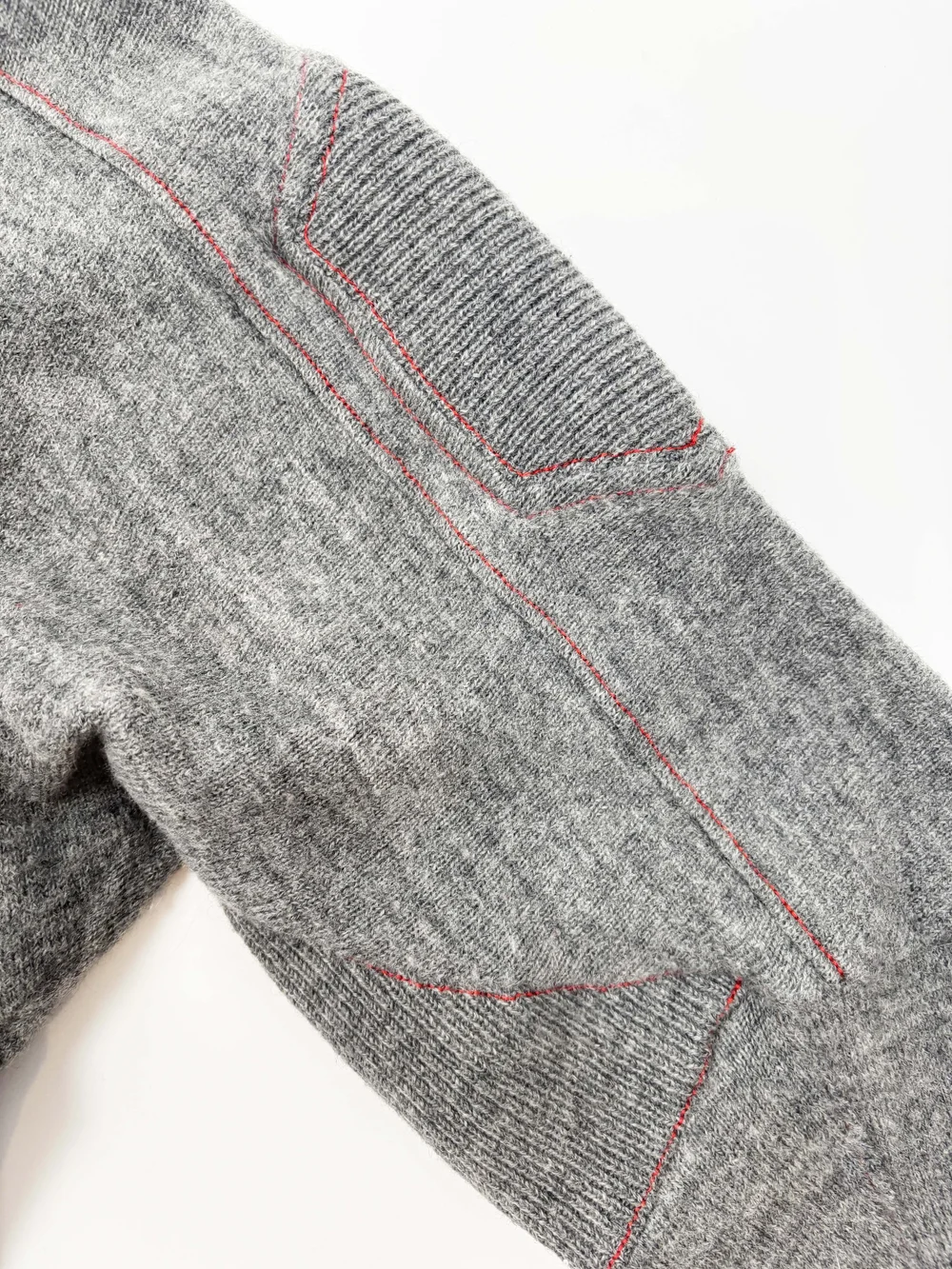 Balenciaga F/W 2002 gray asymmetrical sweater — JAMES VELORIA