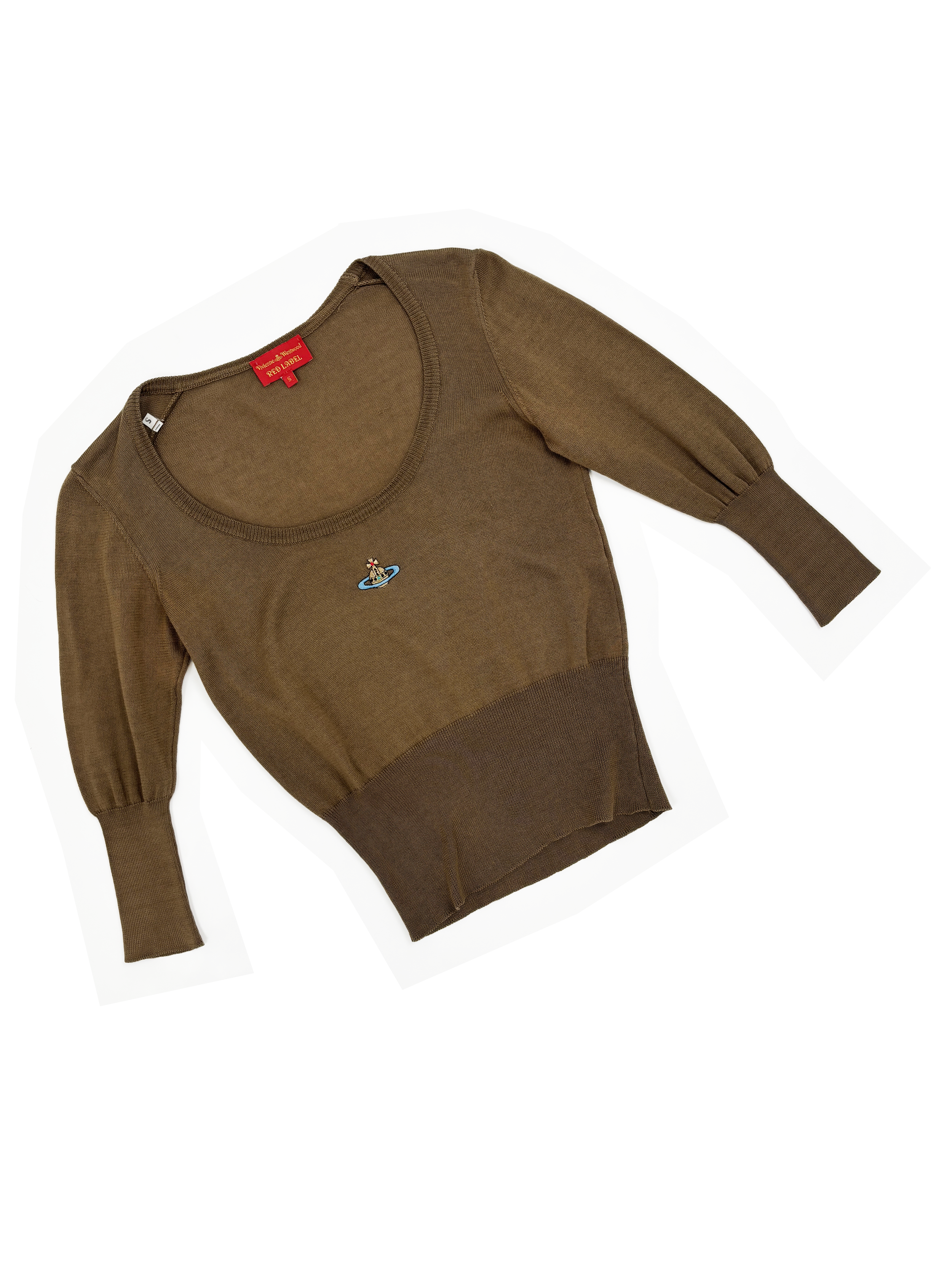 Vivienne Westwood S/S 2002 scoop neck sleeve sweater