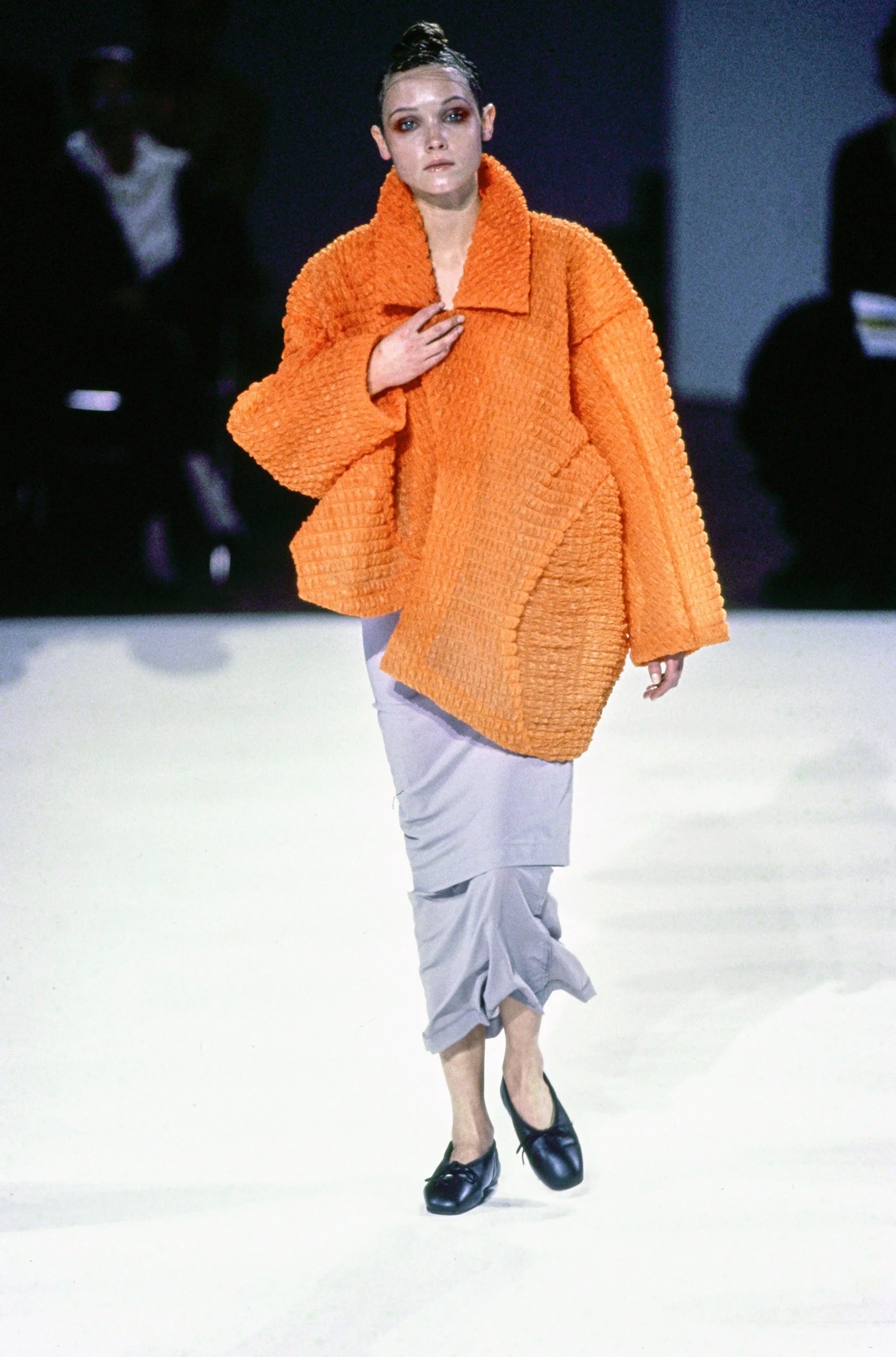 comme-des-garcons-spring-summer-1997-lumps-and-bumps-sheer-mesh-tulle-coat-oversized-sculptural-asymmetrical-body-meets-dress-vintage-1990s-90s-blue-runway.JPG
