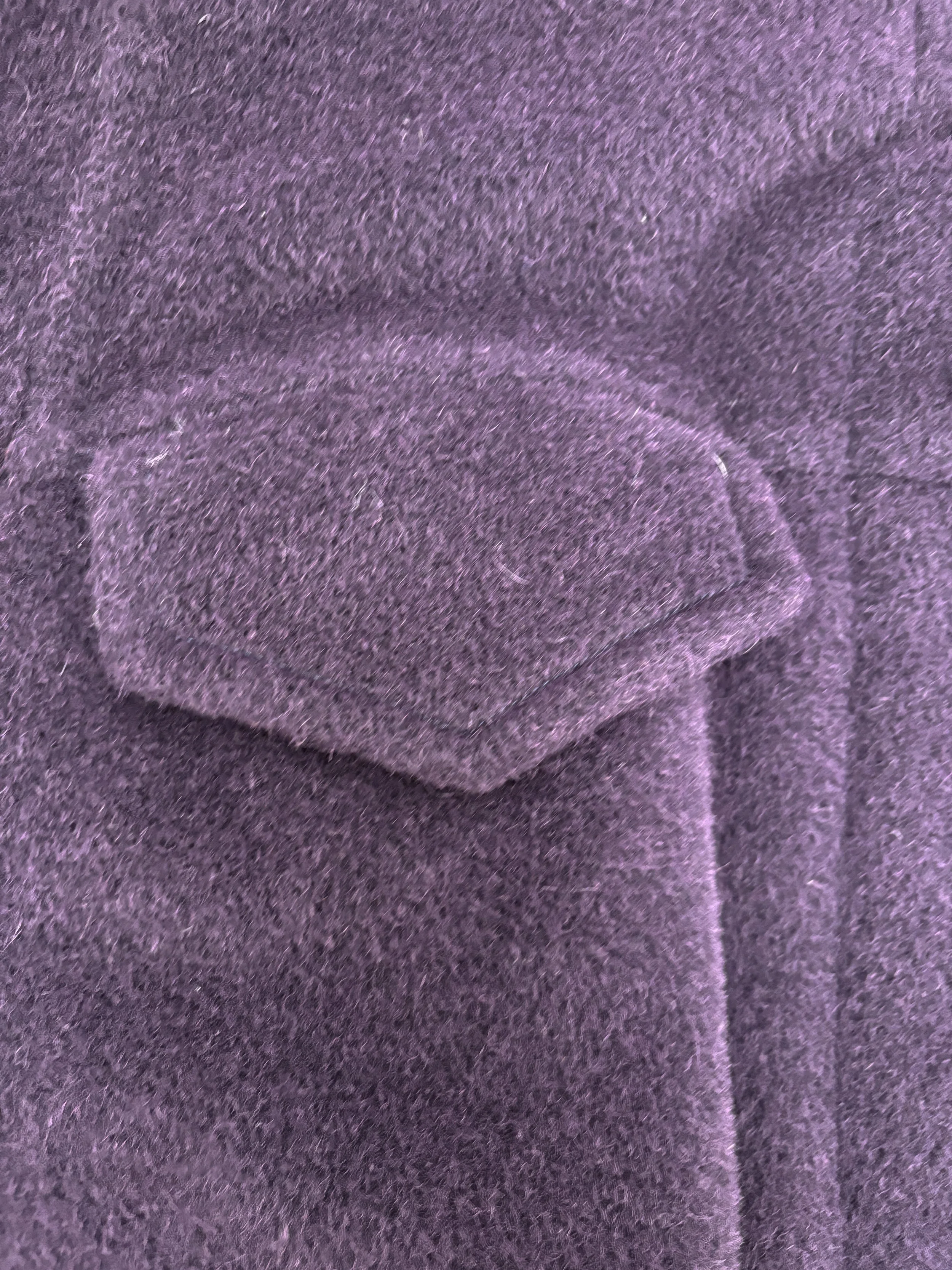 sonia rykiel 90s vintage purple alpaca coat