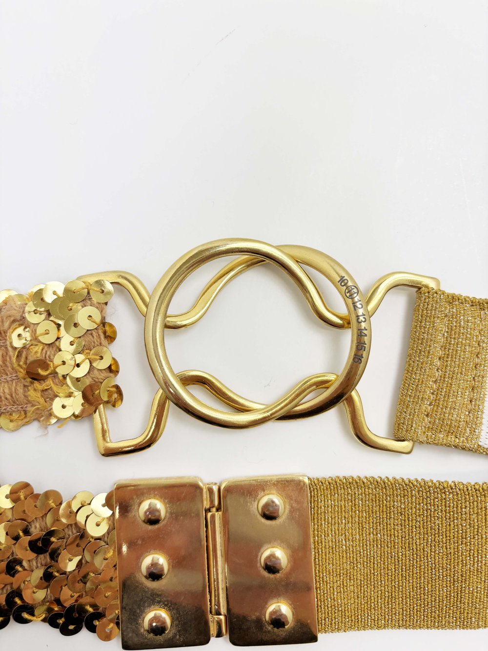 Maison Martin Margiela deconstructed sequin belt — JAMES VELORIA Maison Martin Margiela deconstructed sequin belt — JAMES VELORIA