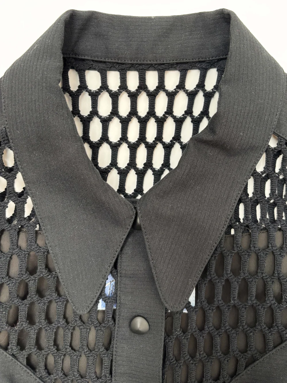 Thierry Mugler 90s fishnet bustier dress — JAMES VELORIA